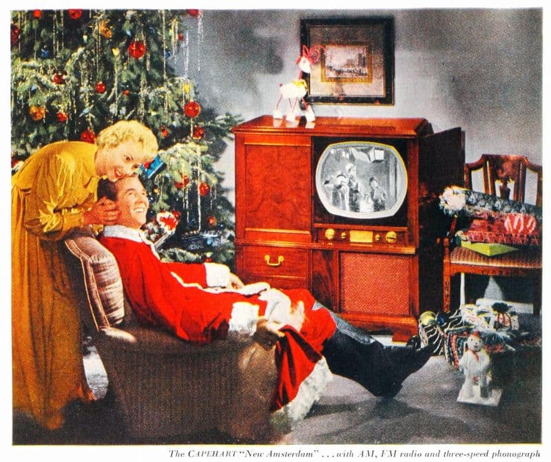 TV-geräte-Werbung aus den 19050ern